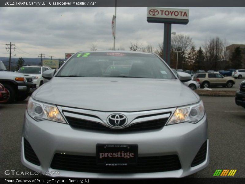 Classic Silver Metallic / Ash 2012 Toyota Camry LE
