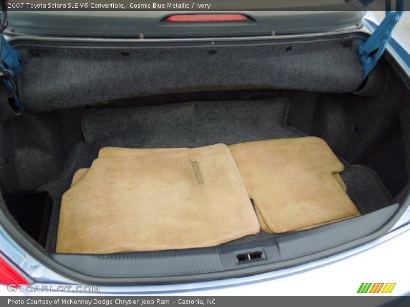  2007 Solara SLE V6 Convertible Trunk