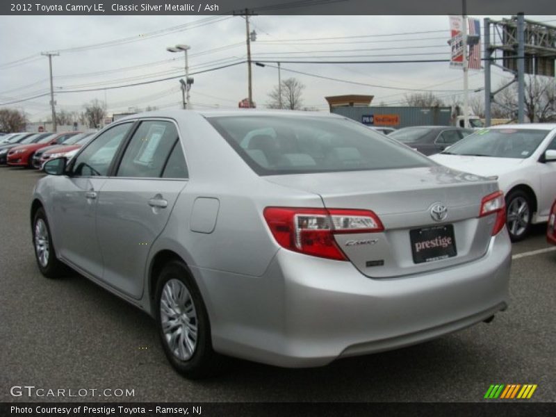 Classic Silver Metallic / Ash 2012 Toyota Camry LE