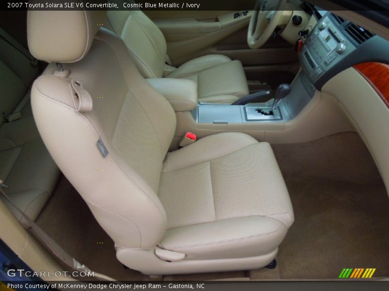 Cosmic Blue Metallic / Ivory 2007 Toyota Solara SLE V6 Convertible