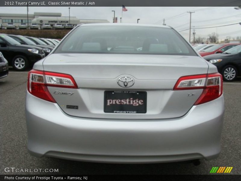 Classic Silver Metallic / Ash 2012 Toyota Camry LE