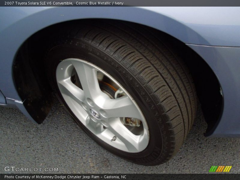 Cosmic Blue Metallic / Ivory 2007 Toyota Solara SLE V6 Convertible