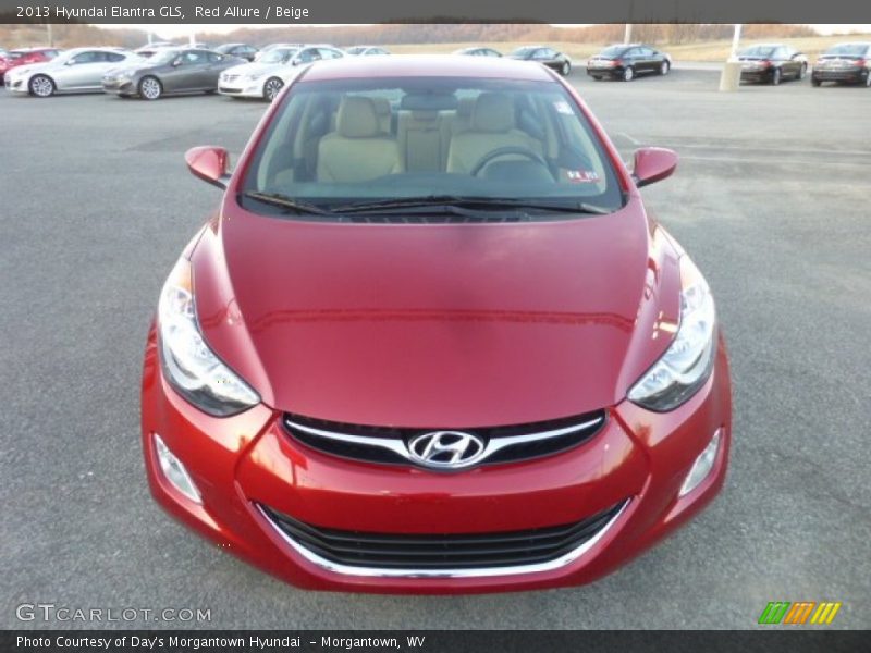 Red Allure / Beige 2013 Hyundai Elantra GLS