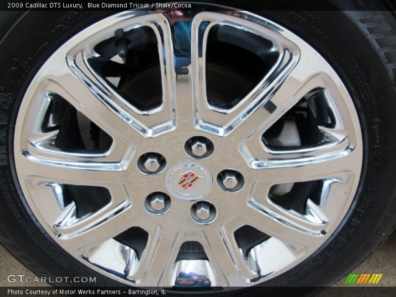 Blue Diamond Tricoat / Shale/Cocoa 2009 Cadillac DTS Luxury