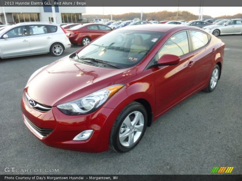 Red Allure / Beige 2013 Hyundai Elantra GLS