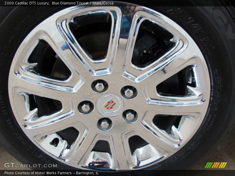 Blue Diamond Tricoat / Shale/Cocoa 2009 Cadillac DTS Luxury