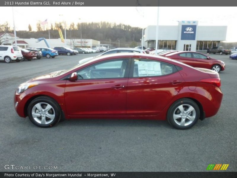 Red Allure / Beige 2013 Hyundai Elantra GLS