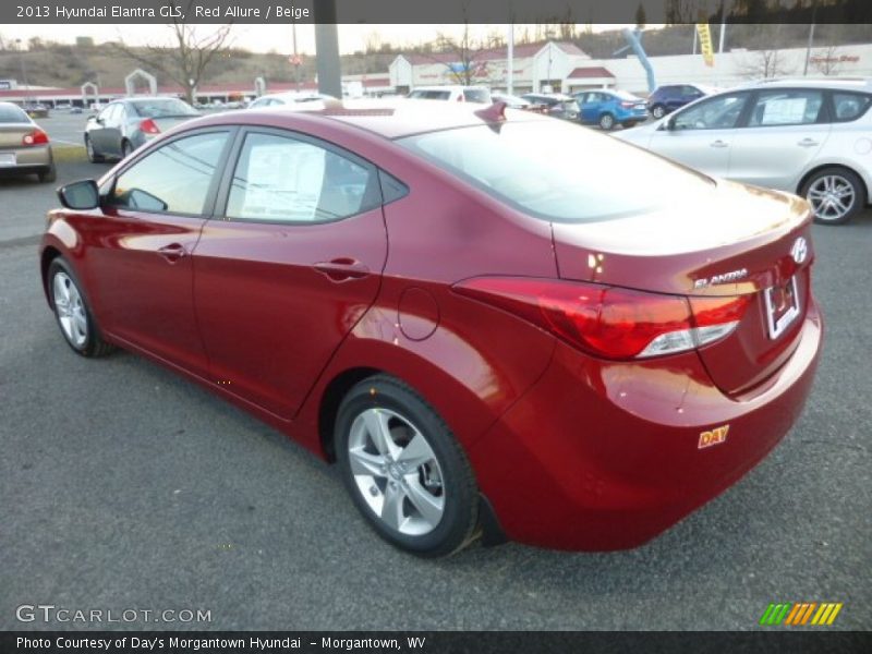 Red Allure / Beige 2013 Hyundai Elantra GLS