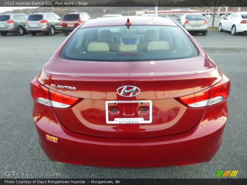 Red Allure / Beige 2013 Hyundai Elantra GLS