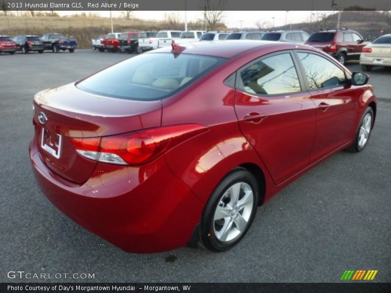 Red Allure / Beige 2013 Hyundai Elantra GLS
