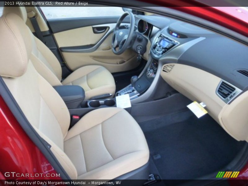 Red Allure / Beige 2013 Hyundai Elantra GLS