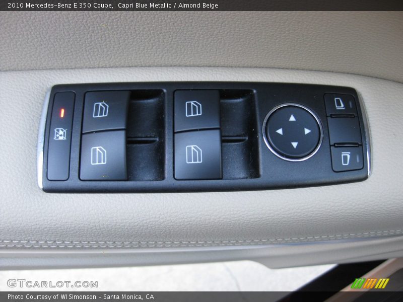 Capri Blue Metallic / Almond Beige 2010 Mercedes-Benz E 350 Coupe