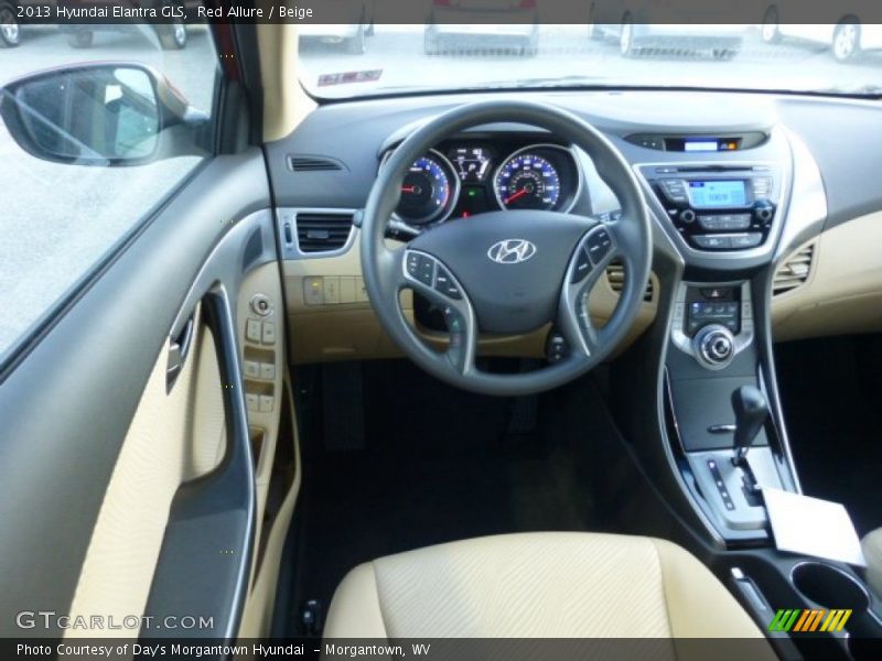 Red Allure / Beige 2013 Hyundai Elantra GLS