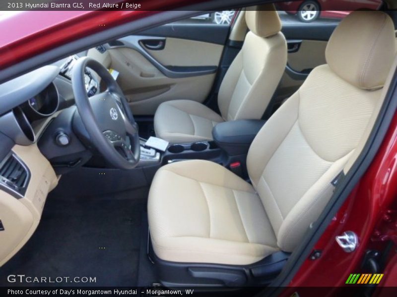 Red Allure / Beige 2013 Hyundai Elantra GLS
