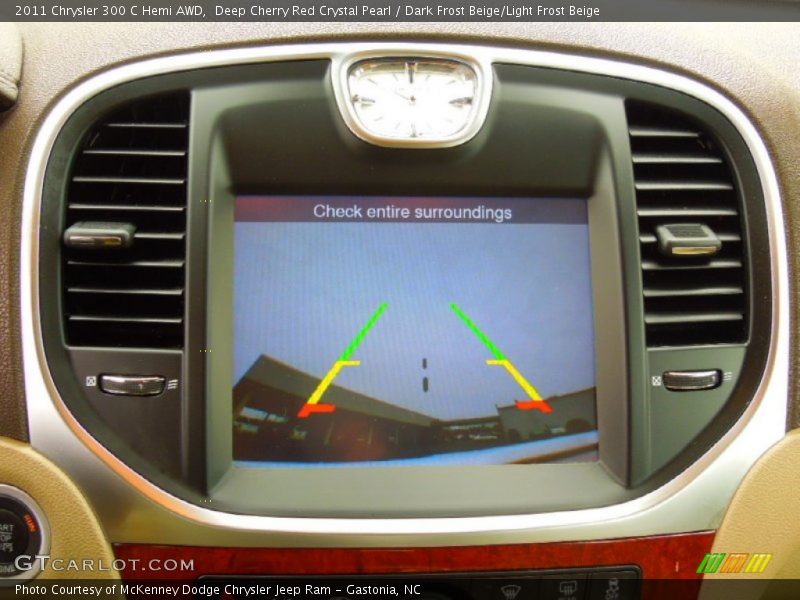 Deep Cherry Red Crystal Pearl / Dark Frost Beige/Light Frost Beige 2011 Chrysler 300 C Hemi AWD