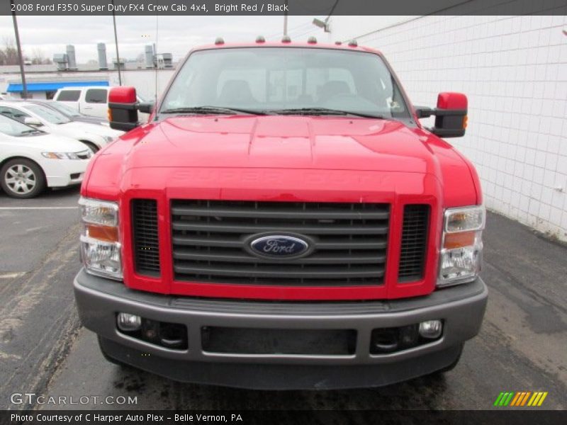 Bright Red / Black 2008 Ford F350 Super Duty FX4 Crew Cab 4x4