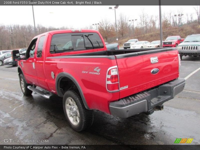 Bright Red / Black 2008 Ford F350 Super Duty FX4 Crew Cab 4x4