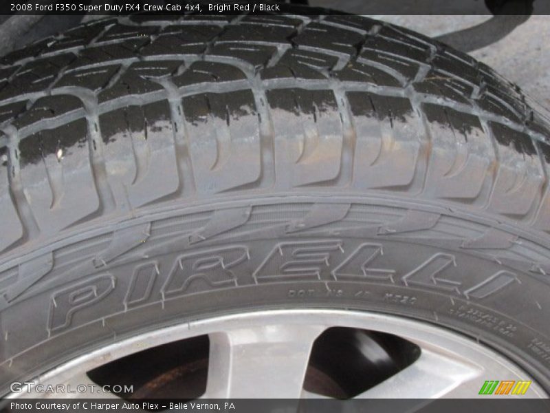 Bright Red / Black 2008 Ford F350 Super Duty FX4 Crew Cab 4x4