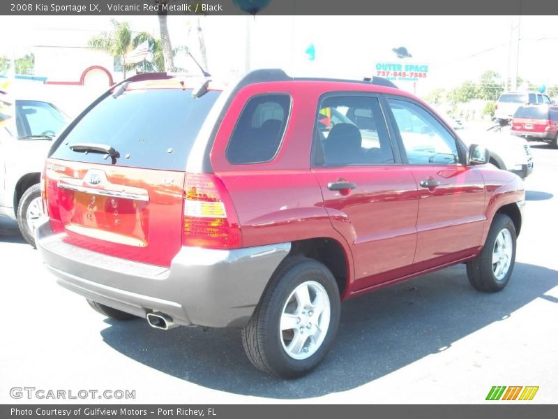 Volcanic Red Metallic / Black 2008 Kia Sportage LX