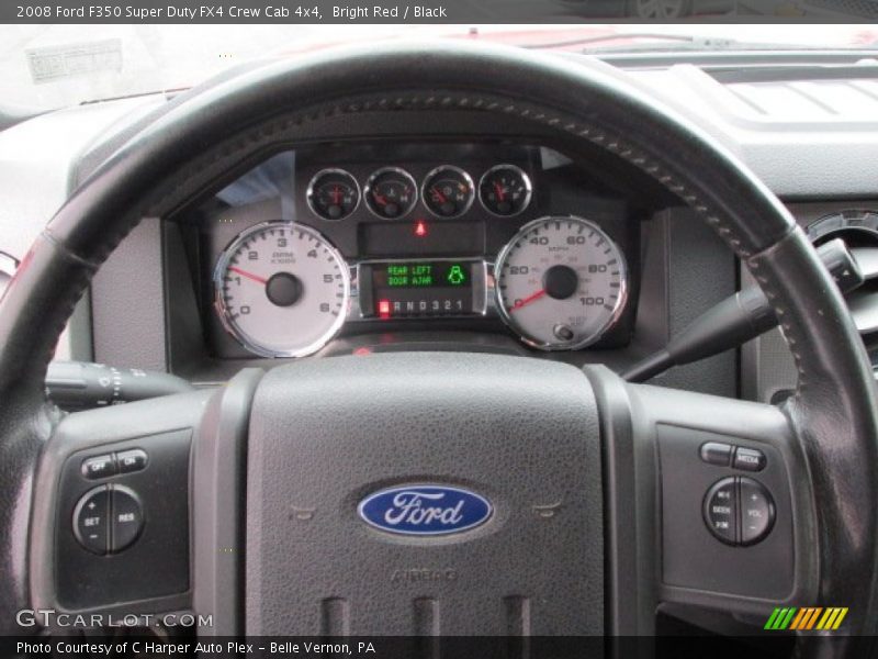 Bright Red / Black 2008 Ford F350 Super Duty FX4 Crew Cab 4x4