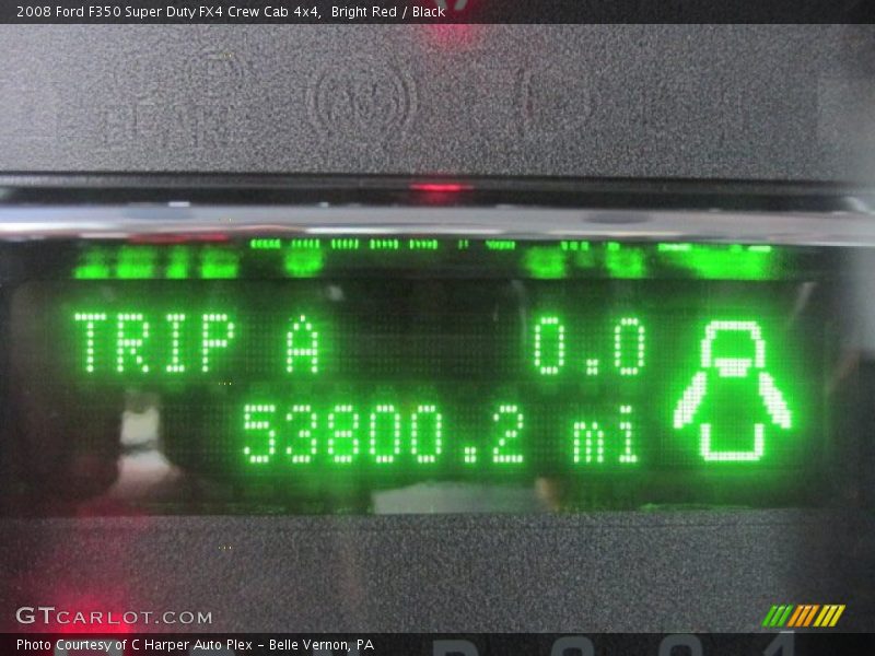 Bright Red / Black 2008 Ford F350 Super Duty FX4 Crew Cab 4x4