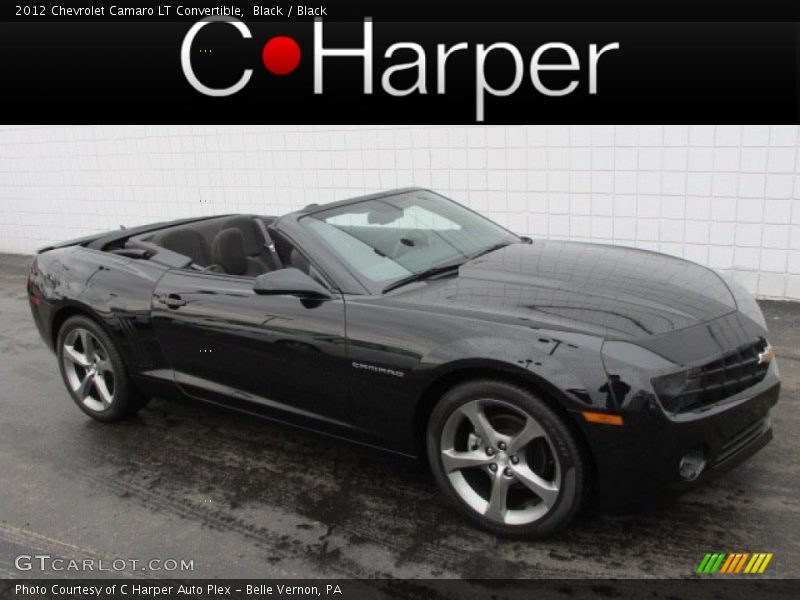 Black / Black 2012 Chevrolet Camaro LT Convertible
