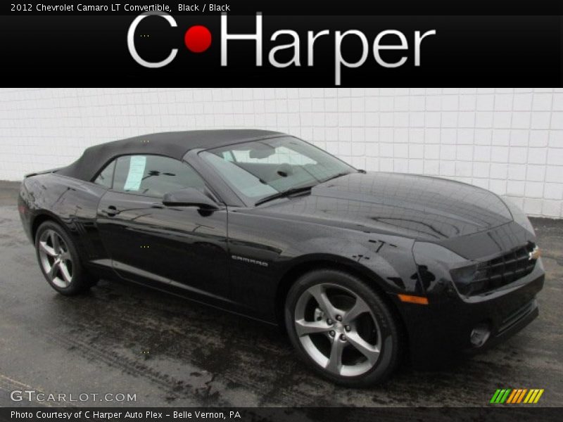 Black / Black 2012 Chevrolet Camaro LT Convertible