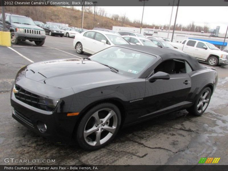 Black / Black 2012 Chevrolet Camaro LT Convertible