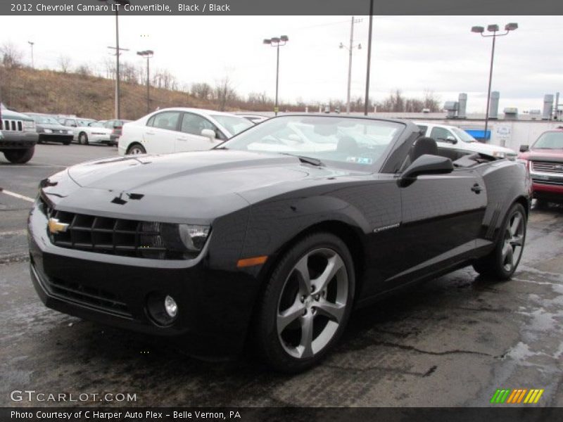 Black / Black 2012 Chevrolet Camaro LT Convertible