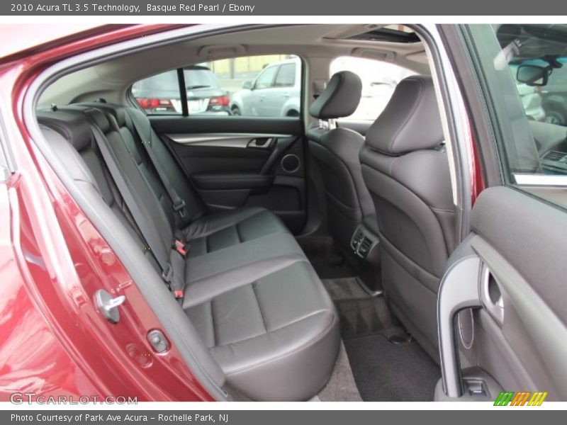Rear Seat of 2010 TL 3.5 Technology