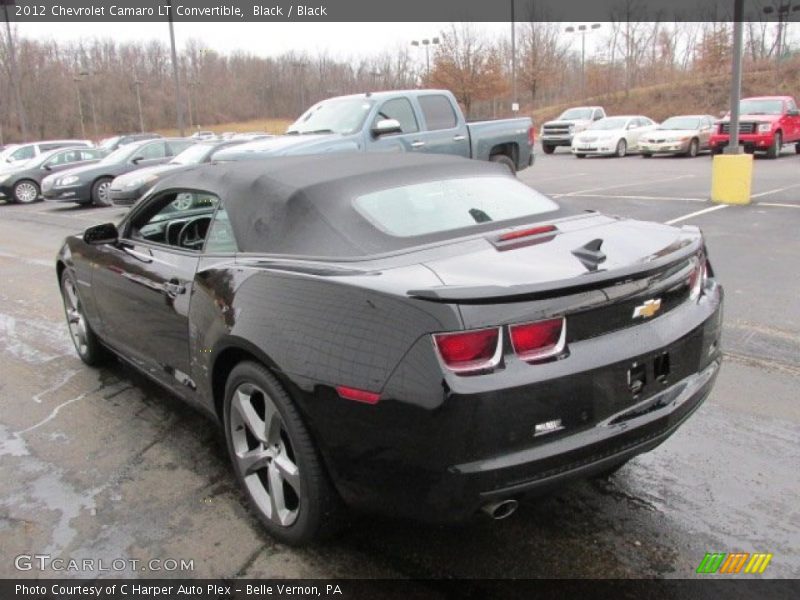 Black / Black 2012 Chevrolet Camaro LT Convertible