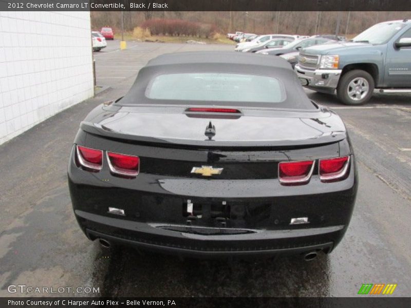 Black / Black 2012 Chevrolet Camaro LT Convertible