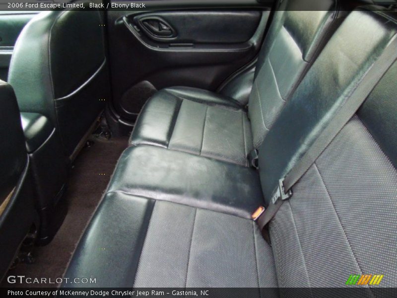 Rear Seat of 2006 Escape Limited
