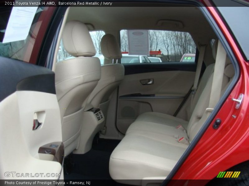 Rear Seat of 2011 Venza I4 AWD
