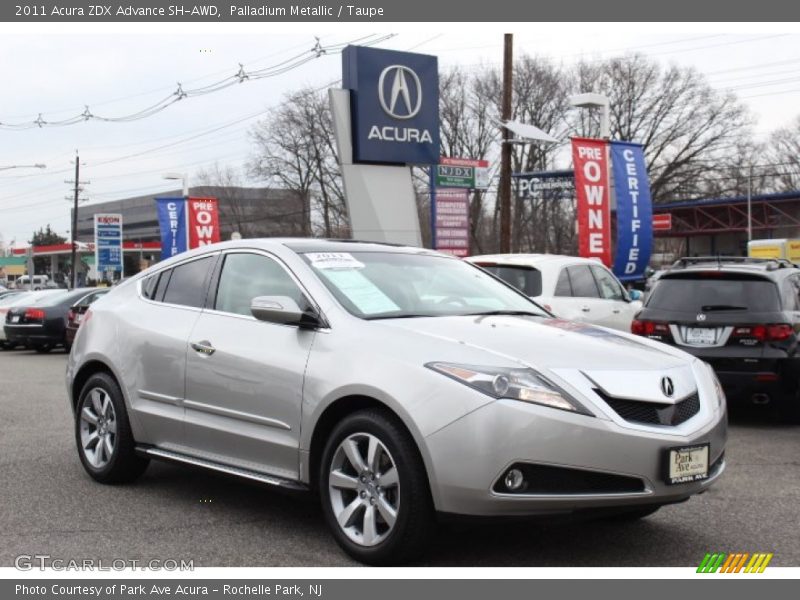 Palladium Metallic / Taupe 2011 Acura ZDX Advance SH-AWD