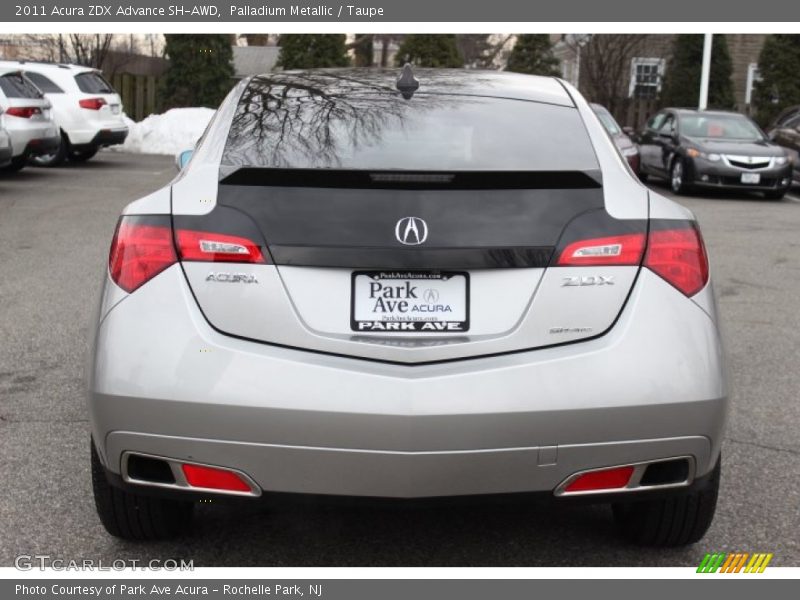 Palladium Metallic / Taupe 2011 Acura ZDX Advance SH-AWD