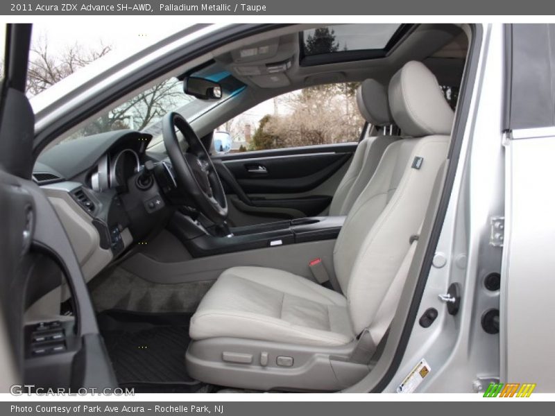 Front Seat of 2011 ZDX Advance SH-AWD