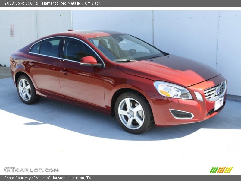 Flamenco Red Metallic / Off Black 2013 Volvo S60 T5