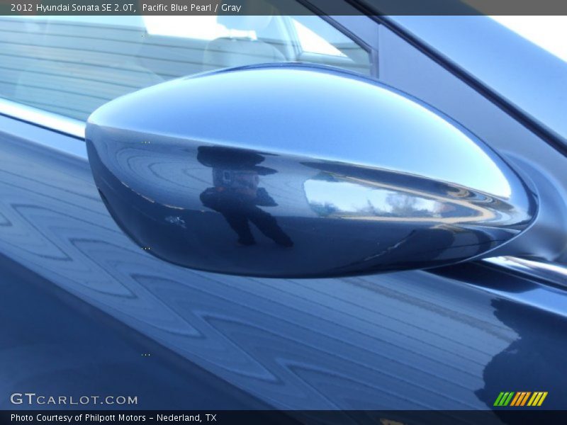 Pacific Blue Pearl / Gray 2012 Hyundai Sonata SE 2.0T