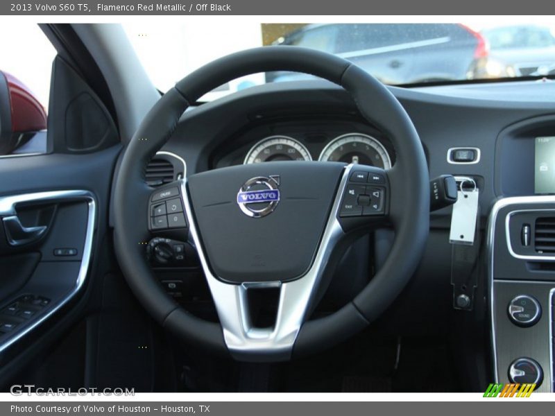 Flamenco Red Metallic / Off Black 2013 Volvo S60 T5