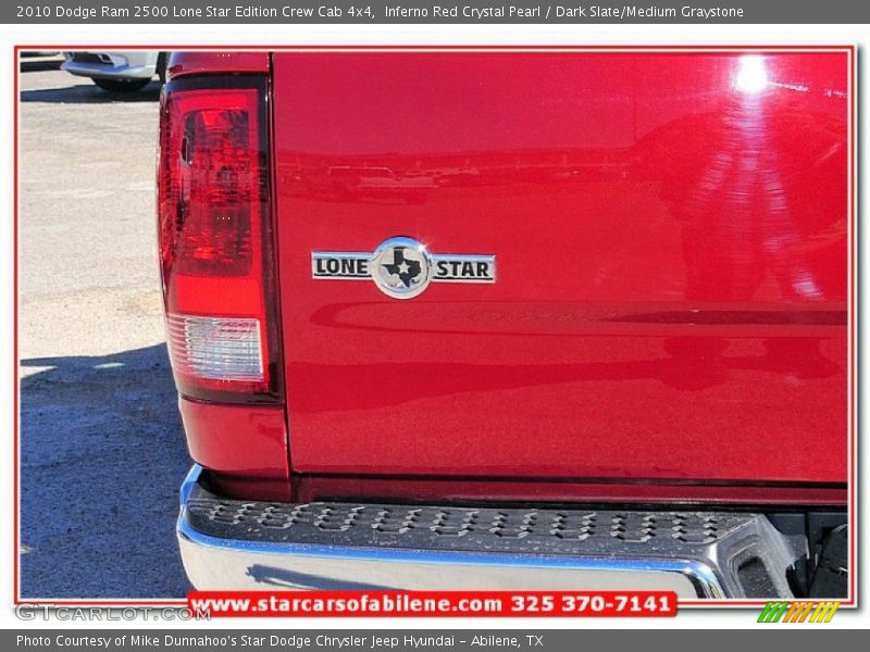 Inferno Red Crystal Pearl / Dark Slate/Medium Graystone 2010 Dodge Ram 2500 Lone Star Edition Crew Cab 4x4
