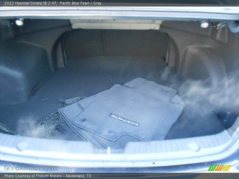Pacific Blue Pearl / Gray 2012 Hyundai Sonata SE 2.0T