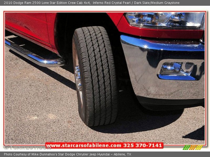Inferno Red Crystal Pearl / Dark Slate/Medium Graystone 2010 Dodge Ram 2500 Lone Star Edition Crew Cab 4x4