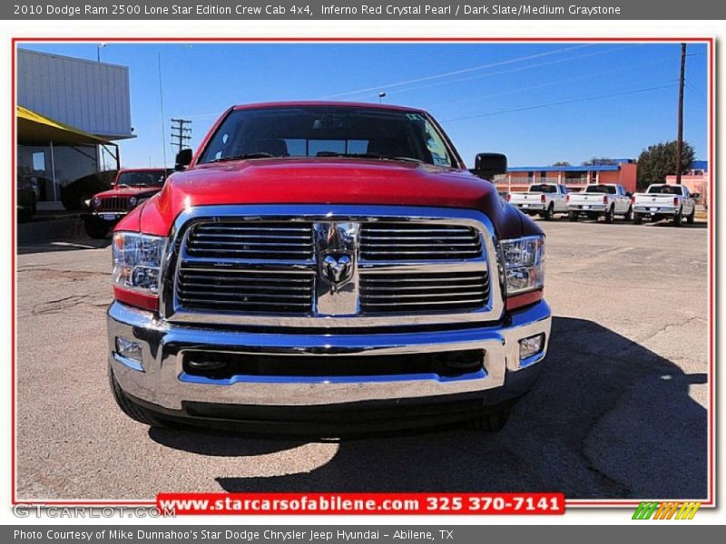 Inferno Red Crystal Pearl / Dark Slate/Medium Graystone 2010 Dodge Ram 2500 Lone Star Edition Crew Cab 4x4