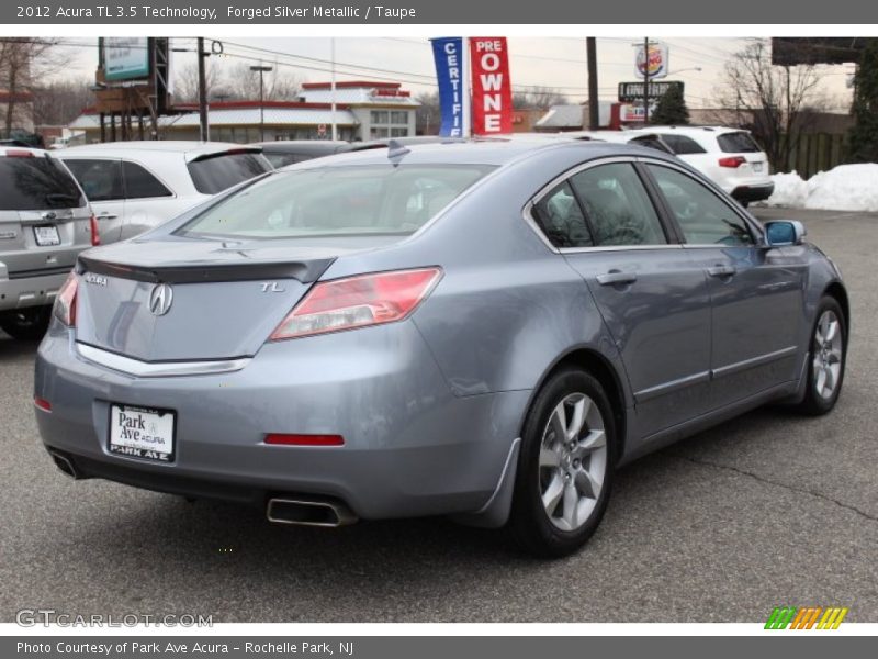 Forged Silver Metallic / Taupe 2012 Acura TL 3.5 Technology