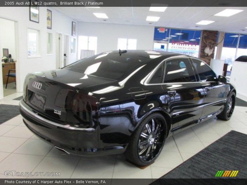 Brilliant Black / Platinum 2005 Audi A8 L W12 quattro