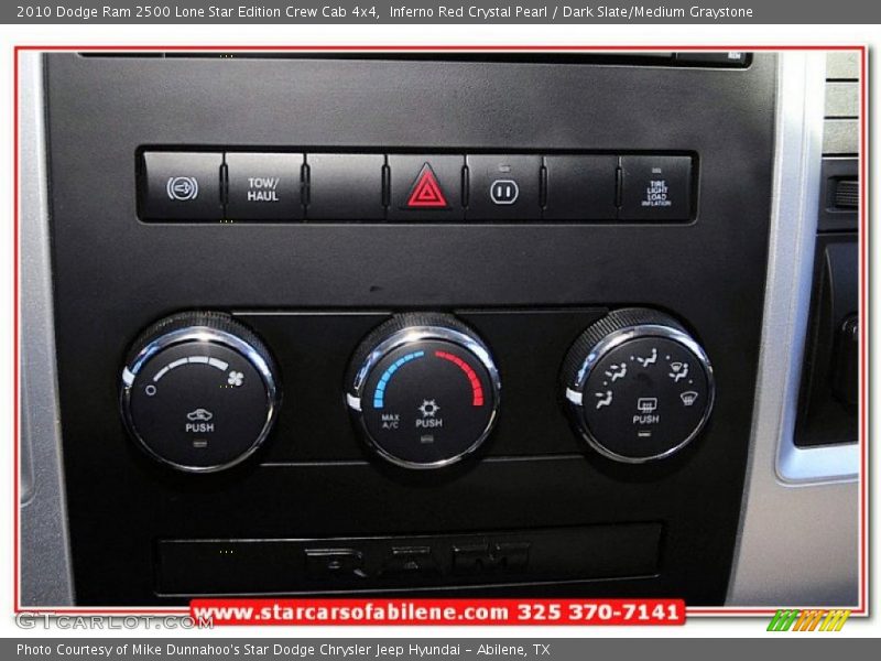 Inferno Red Crystal Pearl / Dark Slate/Medium Graystone 2010 Dodge Ram 2500 Lone Star Edition Crew Cab 4x4