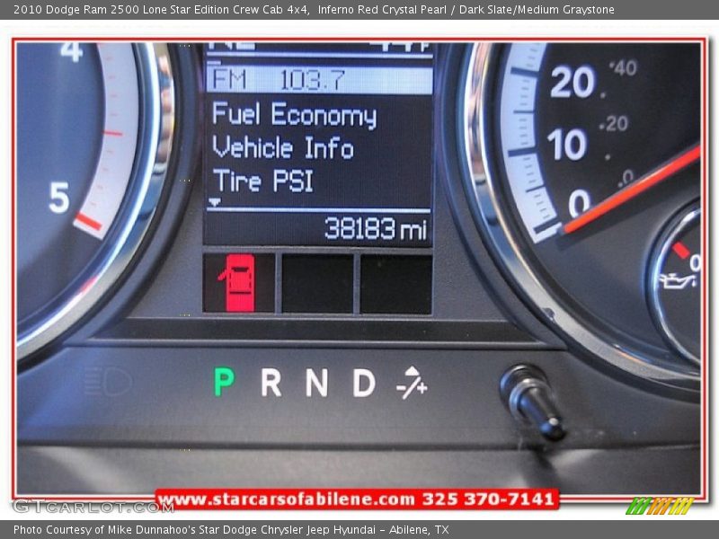 Inferno Red Crystal Pearl / Dark Slate/Medium Graystone 2010 Dodge Ram 2500 Lone Star Edition Crew Cab 4x4