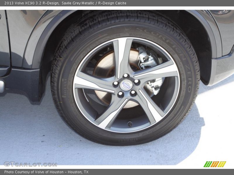 Savile Grey Metallic / R-Design Calcite 2013 Volvo XC90 3.2 R-Design
