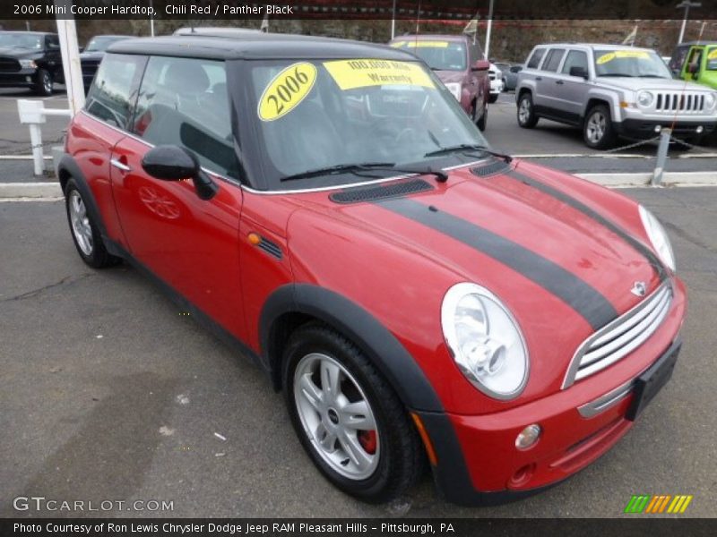 Chili Red / Panther Black 2006 Mini Cooper Hardtop